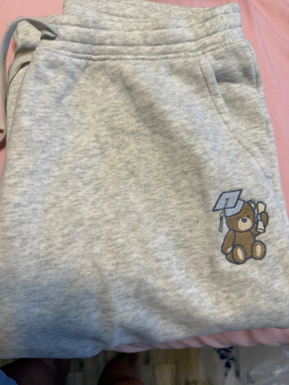 Hollister Teddy grad sweats size small